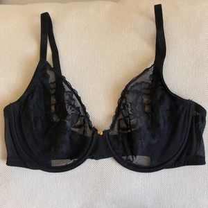 Natori Black 34D Lace Bra